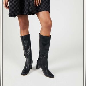 INTENTIONALLY BLANK Black Heeled Boots